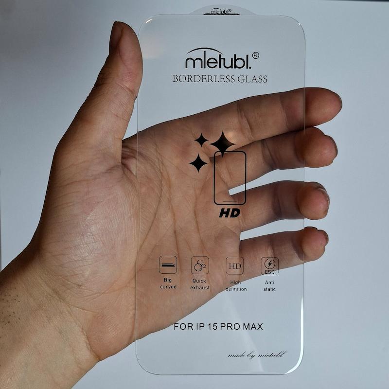 محافظ صفحه نمایش IPhone 15 Pro Max گلس بدون حاشیه اپل آیفون ۱۵ پرو مکس Borderless HD New میتوبل اورجینال