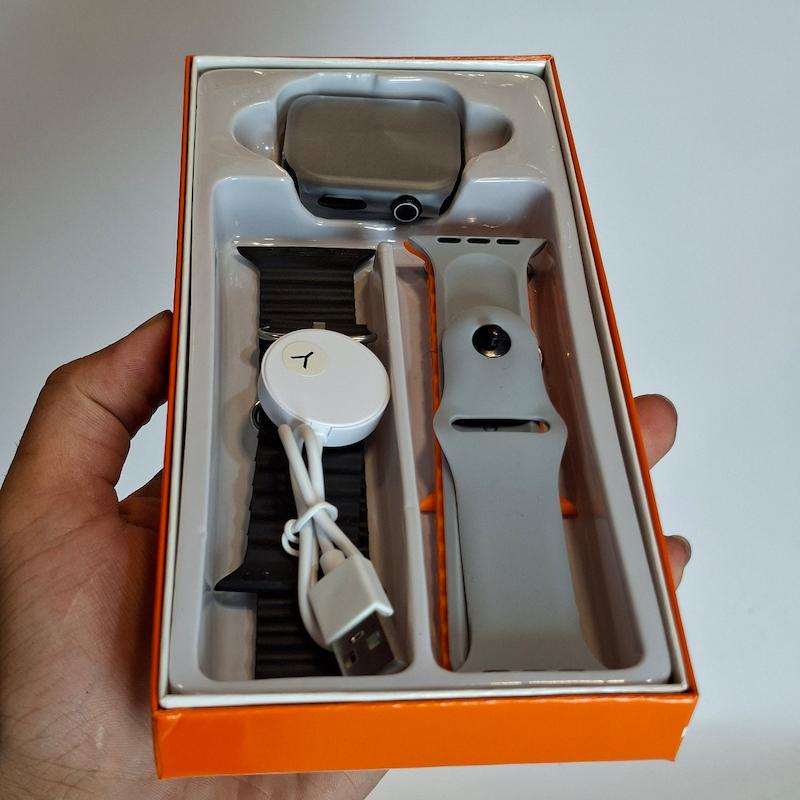 ساعت هوشمند KW90 Max کوییر به همراه ۳ بند سیلیکونی سری ۱۰