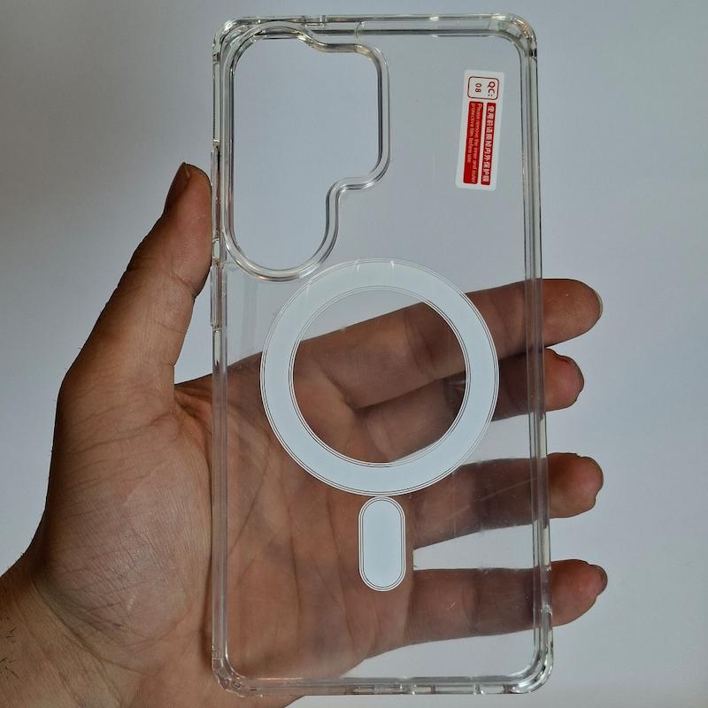 کاور Galaxy S26 Ultra شفاف مگسیف ساپورت سامسونگ گلگسی s26 اولترا
