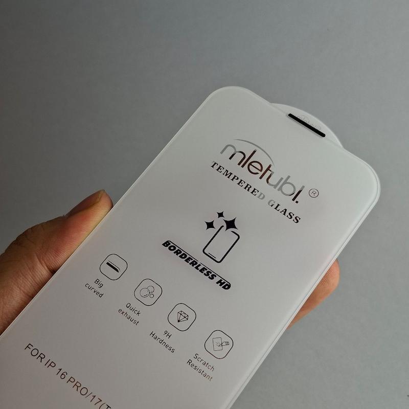محافظ صفحه نمایش IPhone 16 Pro / 17 گلس بدون حاشیه اپل آیفون ۱۶ پرو و ۱۷ نرمال Borderless HD میتوبل اورجینال