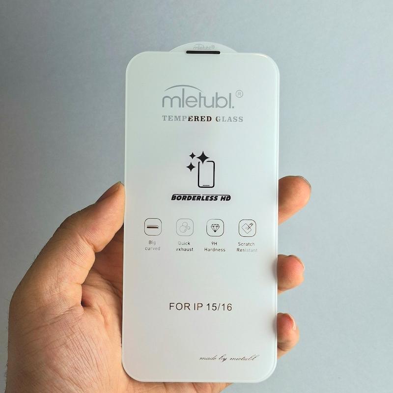 محافظ صفحه نمایش IPhone 16 / 15 گلس بدون حاشیه اپل آیفون ۱۶ و ۱۵ نرمال Borderless HD میتوبل اورجینال