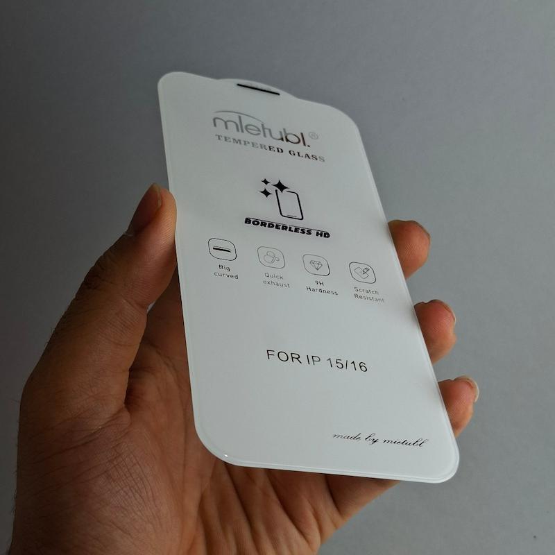 محافظ صفحه نمایش IPhone 16 / 15 گلس بدون حاشیه اپل آیفون ۱۶ و ۱۵ نرمال Borderless HD میتوبل اورجینال
