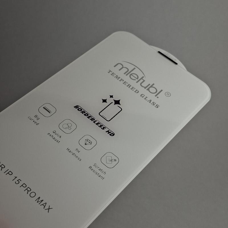 محافظ صفحه نمایش IPhone 15 Pro Max گلس بدون حاشیه اپل آیفون ۱۵ پرو مکس Borderless HD میتوبل اورجینال