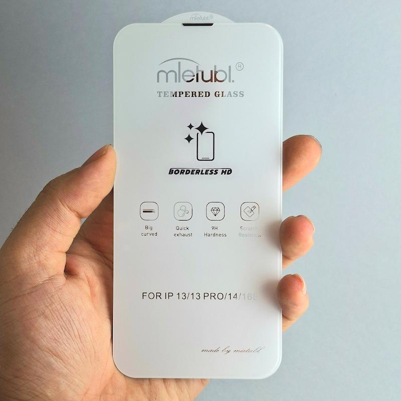 محافظ صفحه نمایش IPhone 13 / 13 Pro / 14 / 16E گلس بدون حاشیه اپل آیفون ۱۳‌ و ۱۳ پرو و ۱۴ و ۱۶ ای Borderless HD میتوبل اورجینال