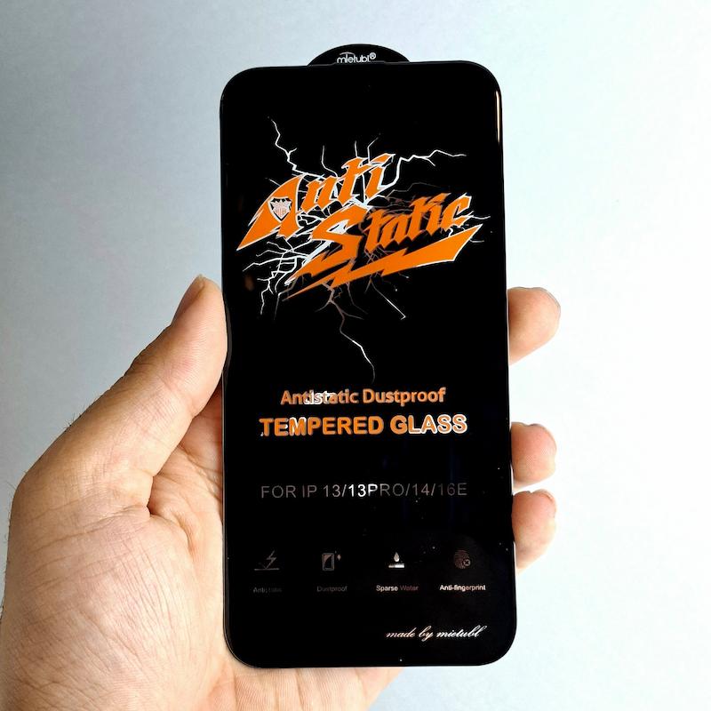 محافظ صفحه نمایش IPhone 13 / 13 Pro / 14 / 16E گلس AntiStatic اپل آیفون ۱۳ نرمال و ۱۳ پرو و ۱۴ نرمال آنتی استاتیک میتوبل اورجینال