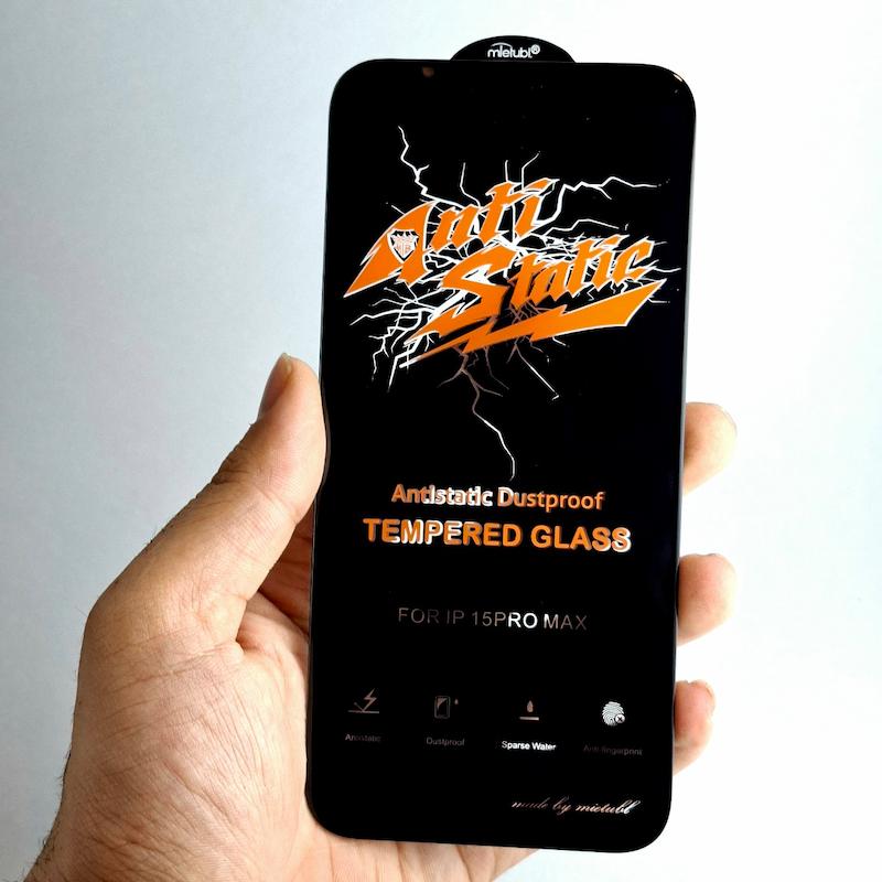 محافظ صفحه نمایش IPhone 15 Pro Max گلس AntiStatic اپل آیفون ۱۵ پرو مکس آنتی استاتیک میتوبل اورجینال