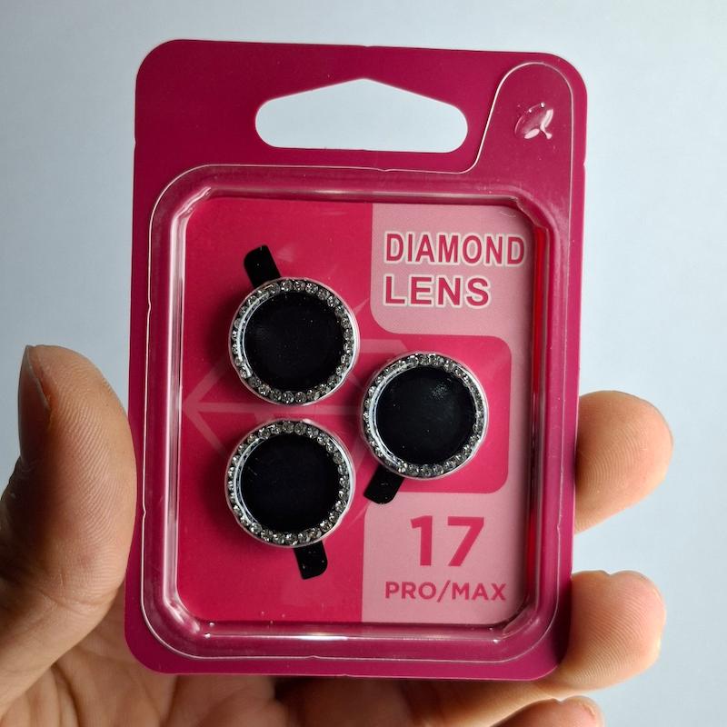 محافظ لنز IPhone 17 Pro / IPhone 17 Pro Max نگین دار دوربین اپل آیفون ۱۷ پرومکس و ۱۷ پرو