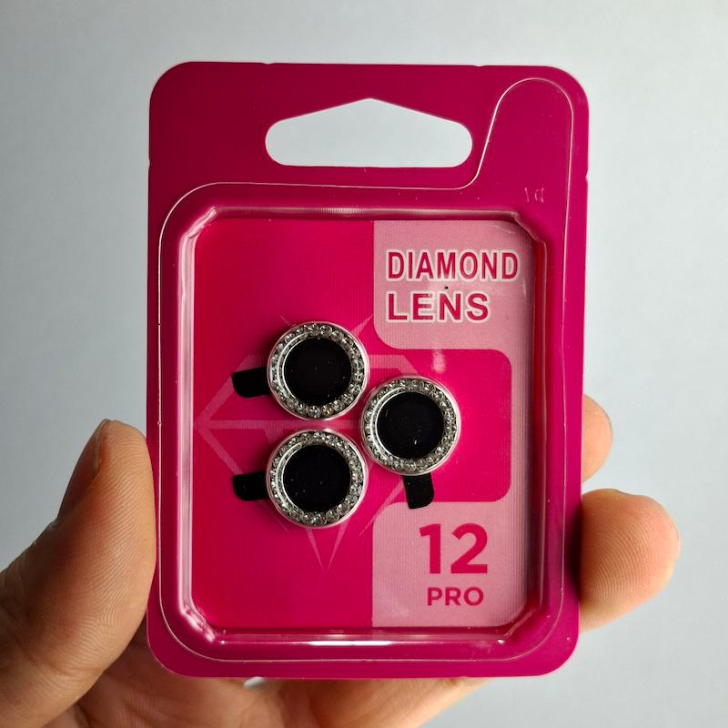 محافظ لنز IPhone 11 Pro Max / 11 Pro / 12 Pro نگین دار دوربین اپل آیفون ۱۱ پرومکس و ۱۲ پرو و ۱۱ پرو