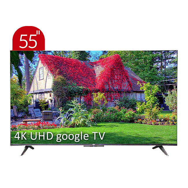 تلویزیون UHD 4K هوشمند google TV تی سی ال مدل P635 سایز 55 اینچ