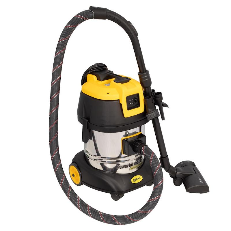 جاروبرقی 1200 وات خانگی/هتلی آب و خاک کسری مدل سُران 5000 بدنه استیل