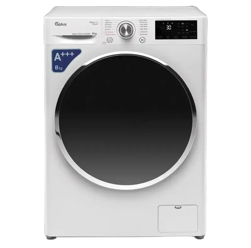 لباسشویی 8 کیلویی جی پلاس مدل GWM-L880W سفید