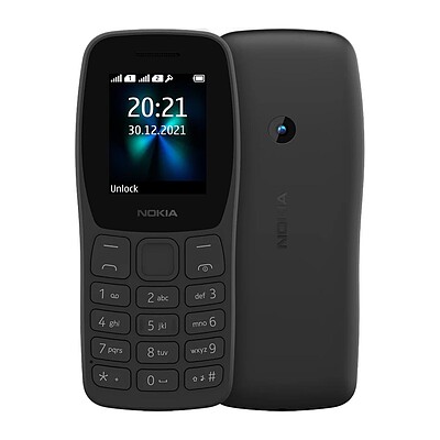 گوشی موبایل Nokia مدل 2022- 110 دو سیم کارت - ذغالی - اصلی - فاقد منو فارسی