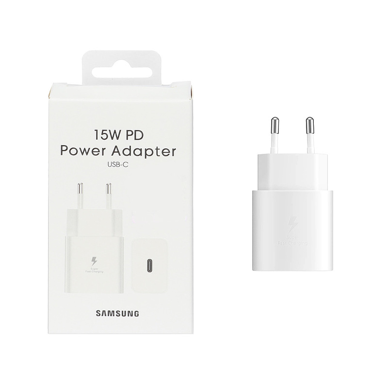 شارژر دو پین SAMSUNG 15W سفید