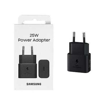 شارژر SAMSUNG 25W اصلی T2510 ( فست و PD) مشکی