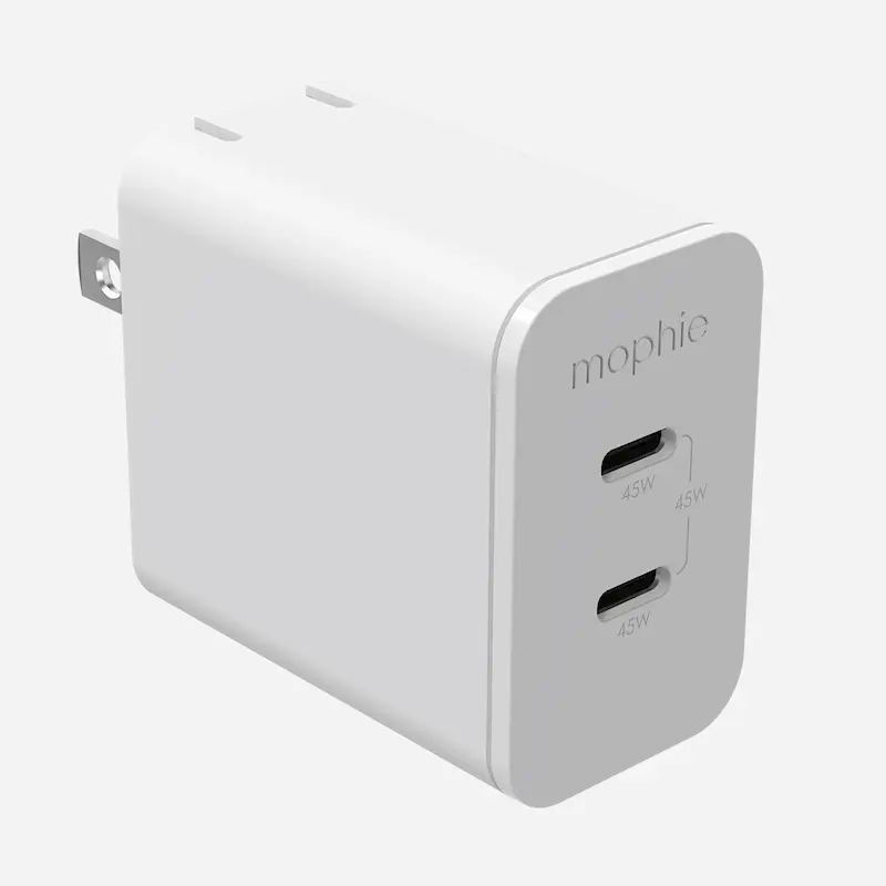 شارژر دیواری 45 وات موفی مدل Mophie Essentials GaN 45W USB-C & USB-A