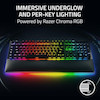 کیبورد سیم دار گیمینگ ریزر مدل RAZER BLACKWIDOW V4 PRO 