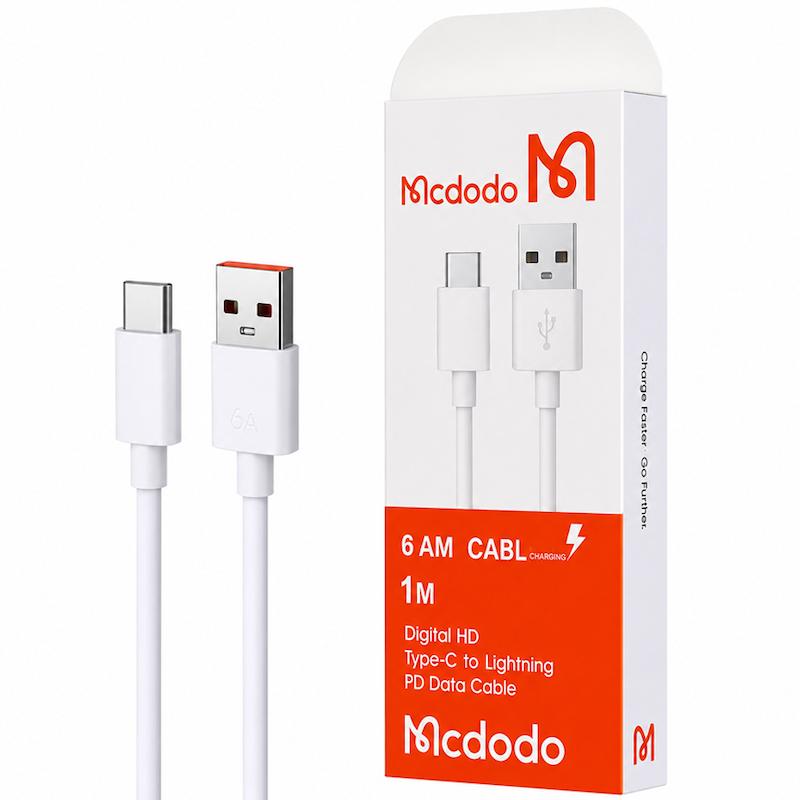 کابل شارژ تایپ سی طرح مکدودو مدل MCDODO Type-C 6 AM طول 1 متر