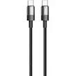 کابل شارژ دو سر تایپ سی گرین لاین مدل GREEN LION GNSPRCAC2CBK SPARK 60W طول 1 متر