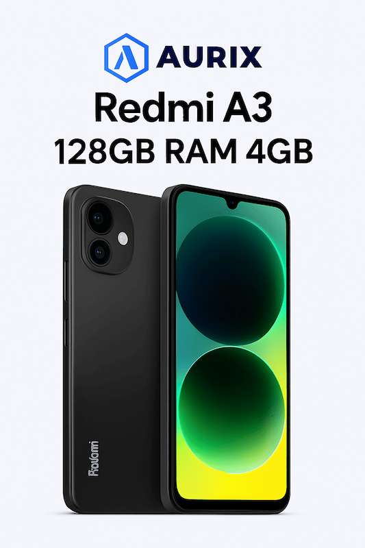 گوشی موبایل Xiaomi Redmi A3 ظرفیت 128 گیگابایت رم 4 گیگابایت – اقتصادی | نمایشگر 90Hz | باتری 5000mAh