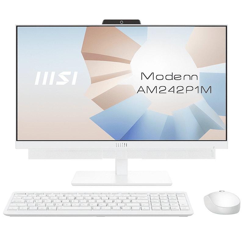 کامپیوتر همه کاره MSI Modern AM242P 1M با پردازنده Core i5 نسل 12، رم 16GB DDR5 و حافظه 1TB SSD – رنگ سفید
