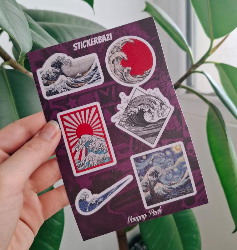 استیکر موج و ونگوگ
