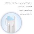 پاوربانک پی زد ایکس مدل V31 Fast Charge 22.5W Cabled ظرفیت 30000 میلی آمپر ساعت