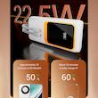 پاوربانک پی زد ایکس مدل V27 Fast Charging 22.5W Cabled ظرفیت 20000 میلی آمپر ساعت