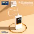 پاوربانک پی زد ایکس مدل V27 Fast Charging 22.5W Cabled ظرفیت 20000 میلی آمپر ساعت