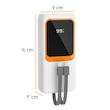 پاوربانک پی زد ایکس مدل V27 Fast Charging 22.5W Cabled ظرفیت 20000 میلی آمپر ساعت