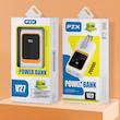پاوربانک پی زد ایکس مدل V27 Fast Charging 22.5W Cabled ظرفیت 20000 میلی آمپر ساعت