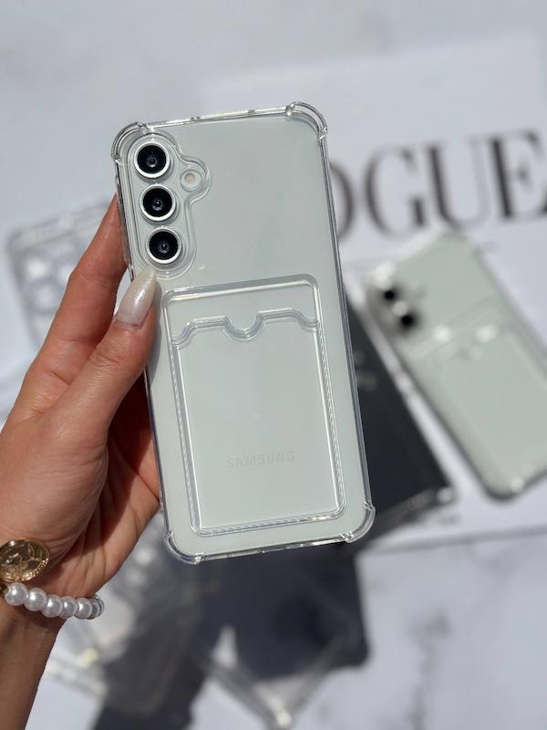 قاب گوشی جاکارتی دار شفاف 