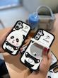 قاب عروسکی پاندا آیینه ای 🐼استند شو 