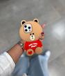 قاب خرس نیویورک کرم ❤️🧸شیائومی/سامسونگ/آیفون