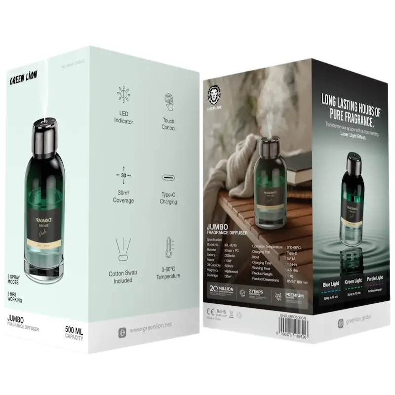 خوشبو کننده هوا 500 میل مدل Green Lion Jumbo Fragrance Diffuser جامبو گرین لاین