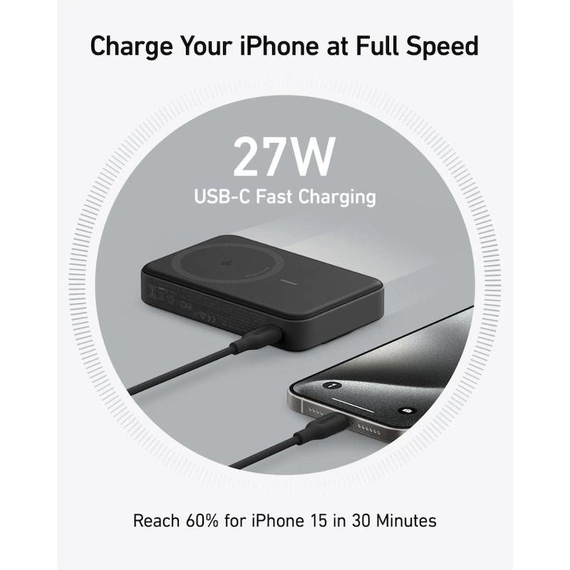 پاوربانکAnker MagGo Power Bank (10K) – مدل A1654