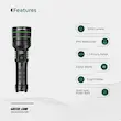چراغ قوه هایپر پرو گرین لاین Green Lion Hyper Ray Pro LED Torch