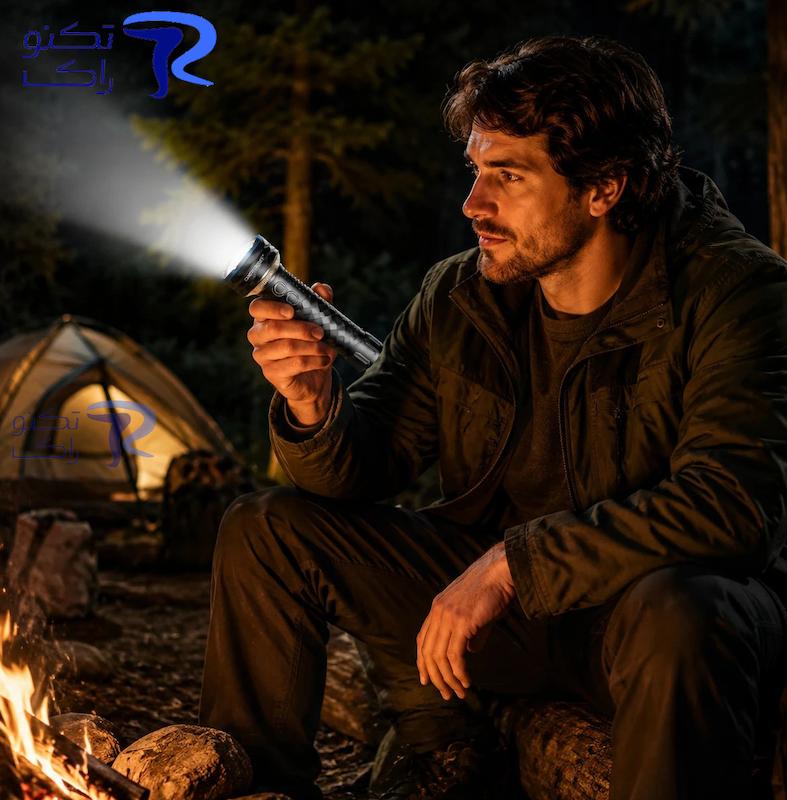 چراغ قوه به همراه لیزر پاورولوژی مدل Lumos