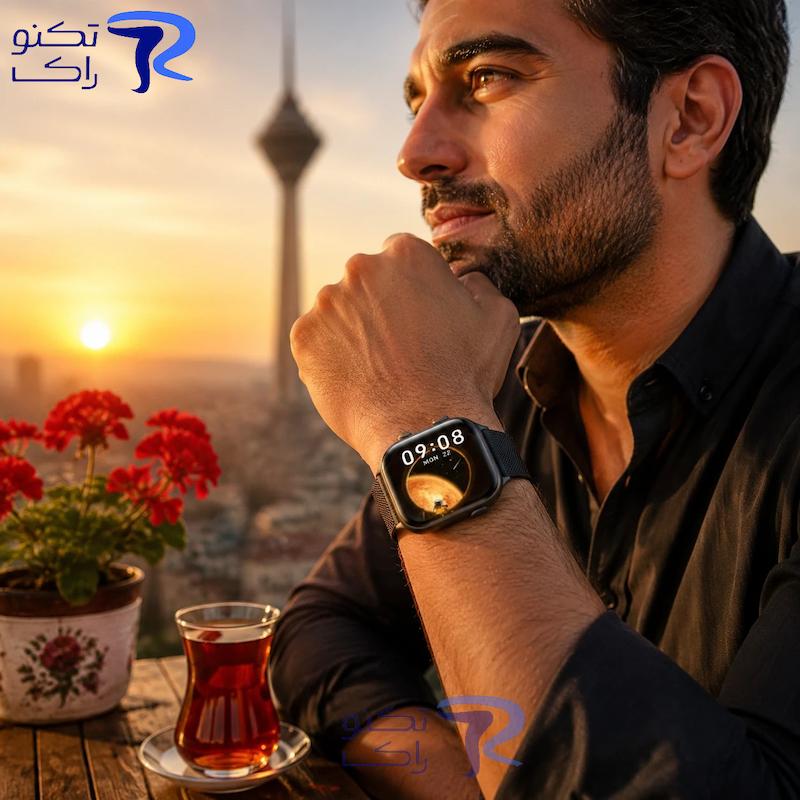 ساعت هوشمند لنیز مدل LW222Pro3 با نمایشگر IPS و ضد آب IP67
