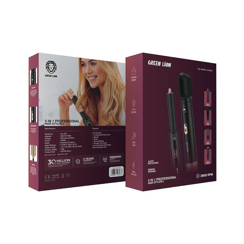 دستگاه حالت‌دهنده مو 5 در 1 گرین لاین مدل Professional Hair Styler 2