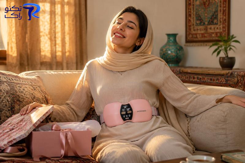 کمربند ماساژور شکم_کمر و گرم‌کن Porodo
