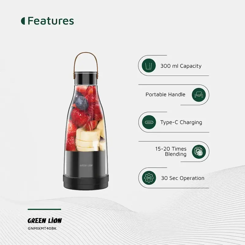  شیکر و مخلوط‌کن شارژی Green Lion مدل Mixmate