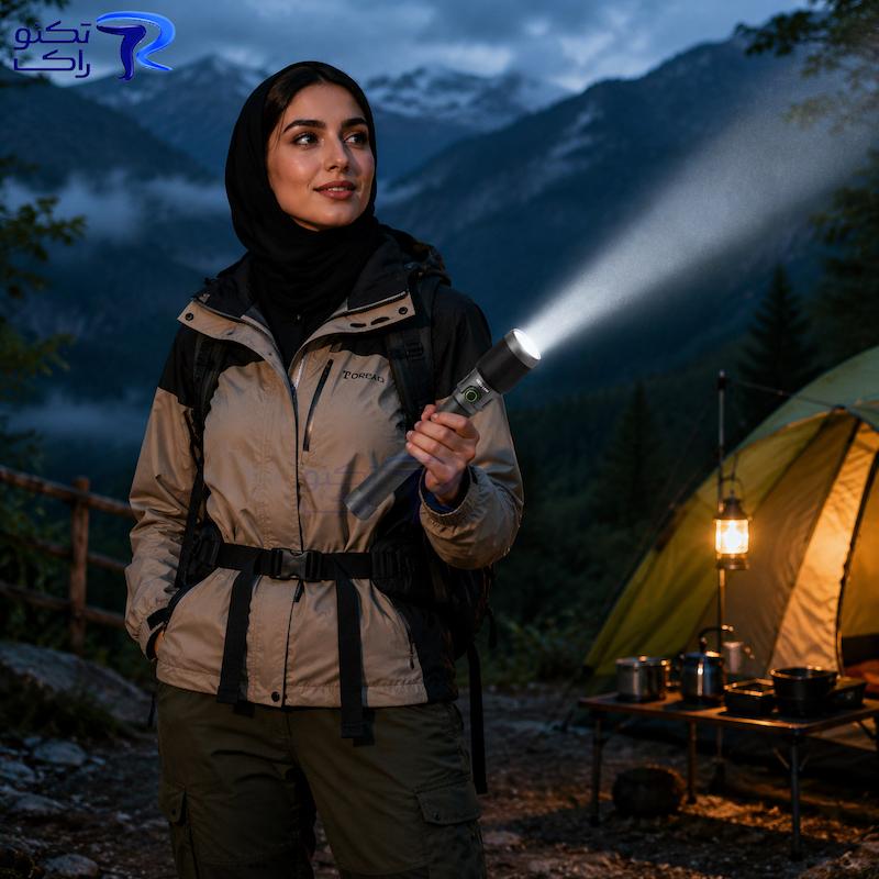 چراغ قوه شارژی گرین لاین مدل Green Lion Ranger Pro Portable LED Torch