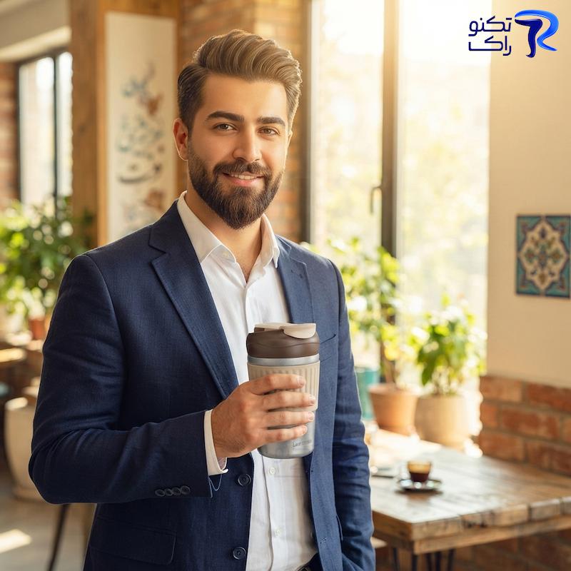 ماگ مسافرتی دو درپوش Lepresso