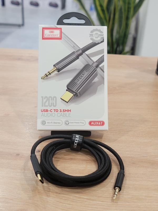 کابل تبدیل AUX به تایپ سی TYPE-C برند ارلدام کنفی 