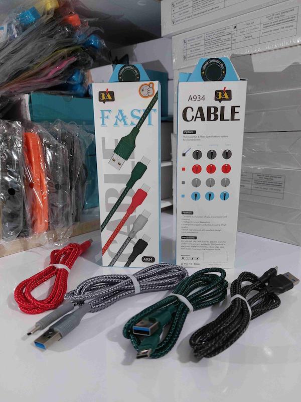 کابل شارژ تایپ سی TYPE-C کنفی فست شارژ کیفیت عالی 
