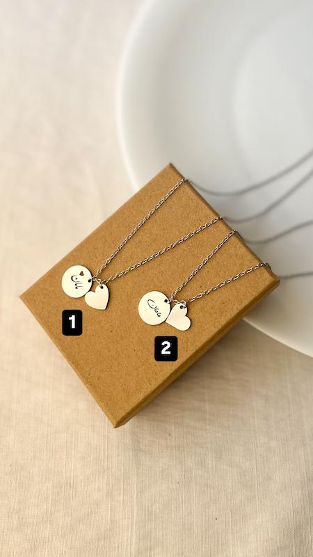 گردنبند مامان با آویز قلب