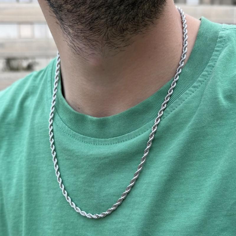 گردنبند طنابی مردانه 60 سانت