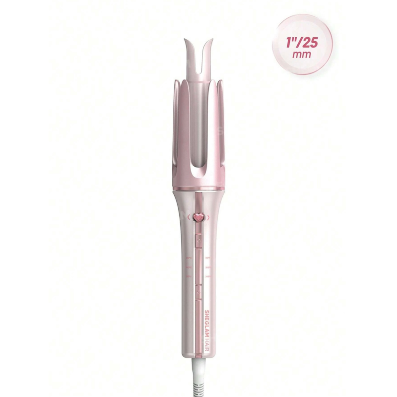 دستگاه کرلی مو صورتی شیگلم (ONE TOUCH INSTANT CURLER Sheglam)