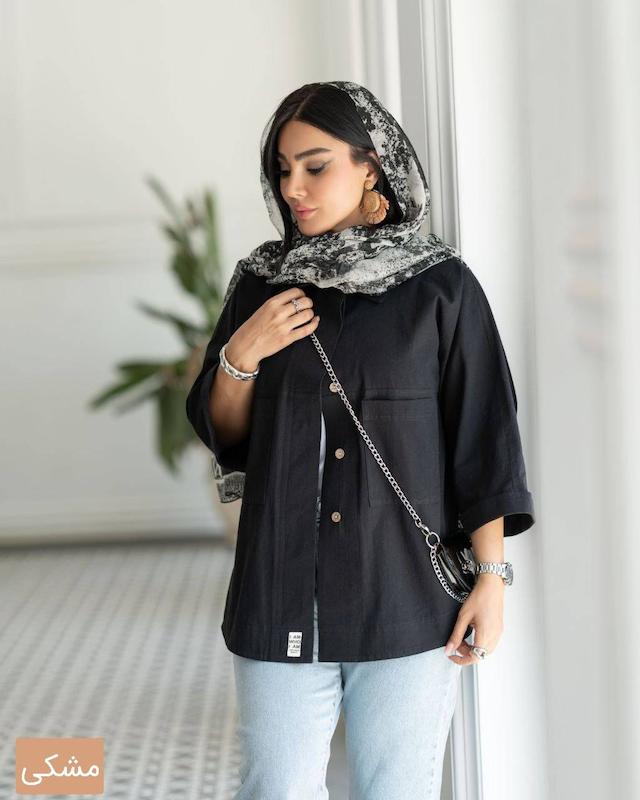 شومیز مانتویی مدل لارا کد1624