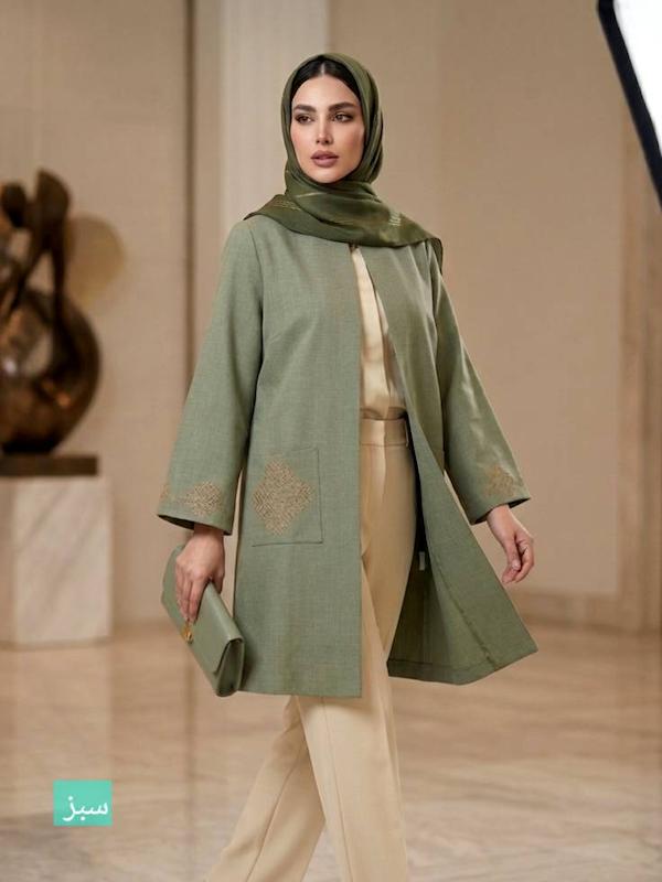 مانتو شانتون اسلپ گلدوزی کد106